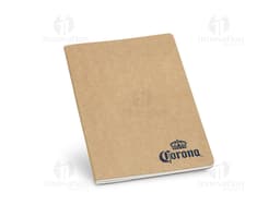 Caderno de capa dura vintage em cor amarela para escrita de notas e lembretes. Ideal para escritório e estudo. Prático e
