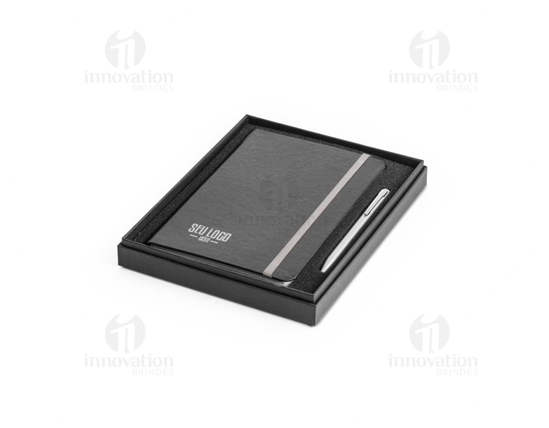 Kit de caderno e caneta | Organize suas ideias com estilo e praticidade! Kit moderno e funcional com design elegante em