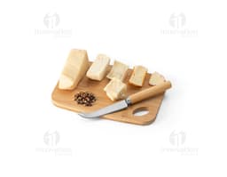Conjunto para servir aperitivos em madeira e metal de alta qualidade. Ideal para uso em casa ou no escritório. Composto por