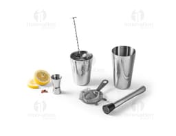 Kit Coquetel contendo container, copo medidor, xícara, bebida, copo, medida, café, chá, líquido, leite, álcool, gelado