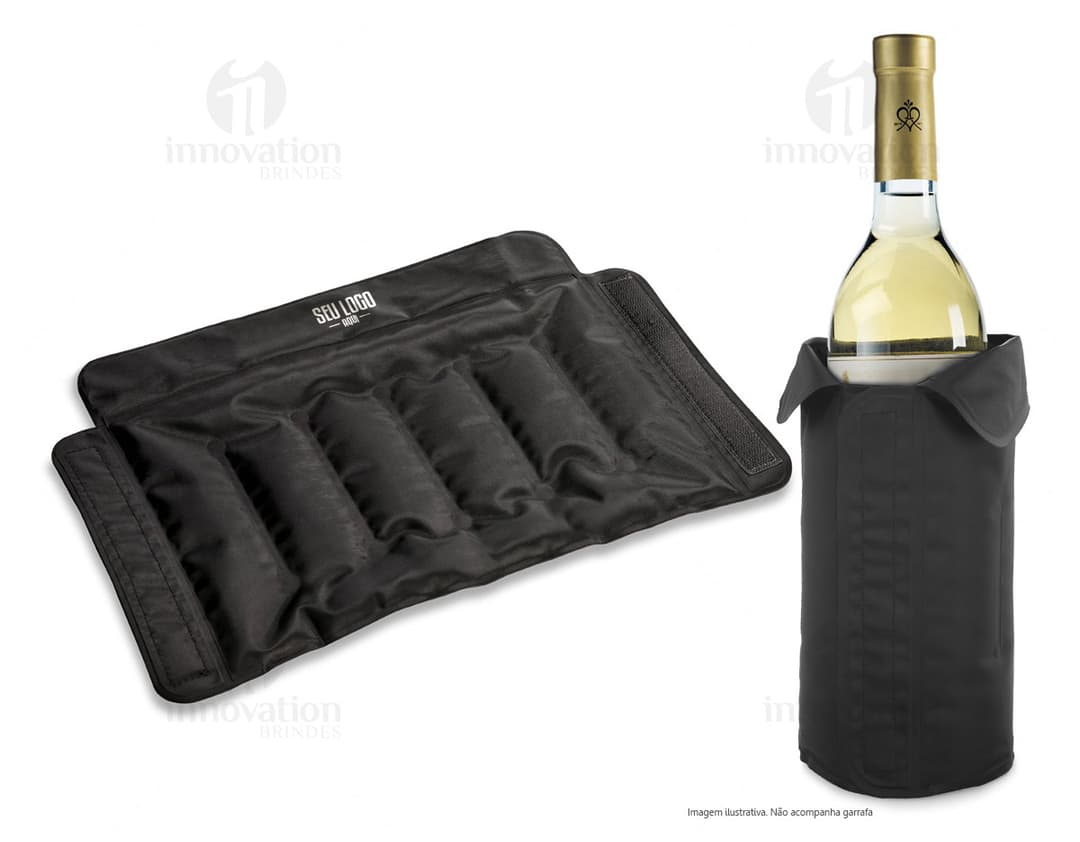 Luva refrigeradora para manter sua bebida gelada por mais tempo. Ideal para festas, churrascos e eventos ao ar livre. Prática