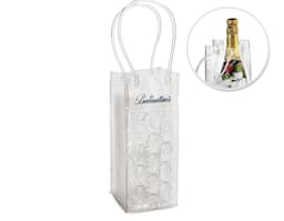 Sacola refrigeradora para 1 garrafa: Mantenha sua bebida gelada em qualquer lugar! Ideal para festas, picnics e presentes.