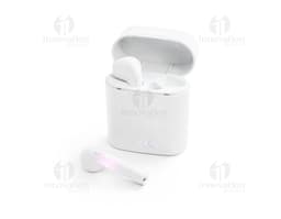 Auriculares True Wireless ABS 250mAh con diseño moderno y tecnológico, representando un dispositivo electrónico avanzado para