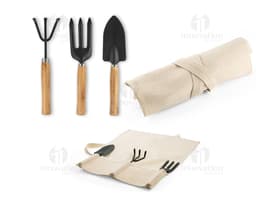 Conjunto de Jardinagem em Caixa de Papelão Marrom para Presente e Armazenamento. Ideal para transportar ferramentas de
