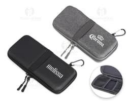 Metal case to securely store your tech accessories. Ideal for keeping your devices and cables organized.