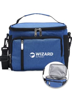 Bolsa Térmica 9 Litros c/ Compartimentos, ideal para transporte de alimentos e bebidas. Resistente, prática e com amplo