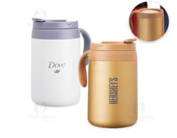 Taza térmica 500ml: ¡mantén tus bebidas calientes por más tiempo! Perfecta para llevar al trabajo, al gimnasio o de viaje.