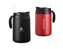 Taza térmica 500ml: ¡mantén tus bebidas calientes por más tiempo! Perfecta para llevar al trabajo, al gimnasio o de viaje.