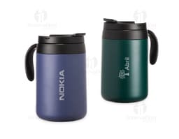 Taza térmica 500ml: ¡mantén tus bebidas calientes por más tiempo! Perfecta para llevar al trabajo, al gimnasio o de viaje.