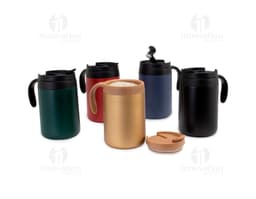 Taza térmica 500ml: ¡mantén tus bebidas calientes por más tiempo! Perfecta para llevar al trabajo, al gimnasio o de viaje.