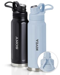 Garrafa térmica de inox com capacidade de 950ml, ideal para manter líquidos quentes ou frios por mais tempo. Design clean e moderno, com tampa e corpo metálicos prateados, proporcionando praticidade e saúde ao armazenar água, chá, café ou qualquer outra bebida.