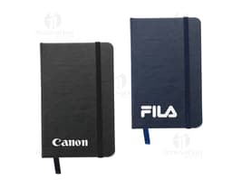 Bloco de anotações 14x8 vazio, em formato de notebook, com papel em branco e design amarelo, ideal para escrita de mensagens