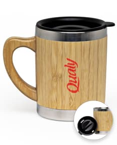 Caneca de bambu 300ml, ideal para servir café, chá ou outras bebidas quentes. Feita em bambu, apresenta um design sustentável e ecológico. Perfeita para acompanhar o seu café da manhã ou lanche da tarde.