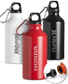 Squeeze de alumínio 420ml - Garrafa de água saudável e sustentável para manter-se hidratado durante o dia. Feita em alumínio, leve e resistente, ideal para atividades físicas. Escolha consciente para sua saúde e para o meio ambiente. Perfeita para levar para o trabalho, academia, ou passeios ao ar livre. Adquira já o seu!