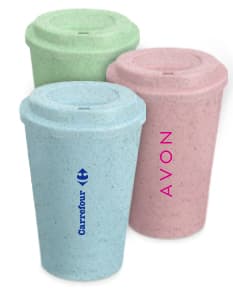 Bicchieri ecologici in fibra di riso: pratici, sostenibili e ideali per l'uso quotidiano. Con una capacità di 450ml, sono perfetti per mantenere le tue bevande preferite sempre alla temperatura giusta. Acquista subito il tuo e contribuisci a un pianeta più sostenibile!