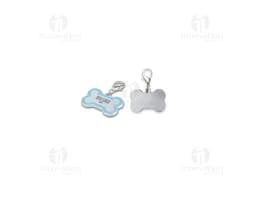 Chaveiro Pets Pequeno em preto e branco, com design de silhuetas de animais. Ideal para colecionadores, amantes de animais e