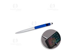 Caneta plástica com touch: a solução perfeita para os seus brindes empresariais! Design elegante e moderno, ideal para