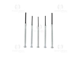 Kit de herramientas de 8 piezas en metal y plástico, incluyendo destornillador, cinta métrica, alicate y otros equipos de