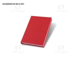 Agenda 2025 Chromat mit schwarzem Cover und goldenen Details, präsentiert monatliche und wöchentliche Seiten, farbige