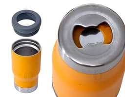 Copo térmico inox 380ml multiuso, perfeito para manter suas bebidas quentes ou geladas por horas. Feito em aço inox de alta