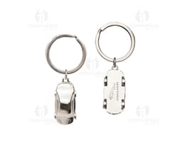 Chaveiro de metal resistente e elegante para garantir a segurança de suas chaves. Com design em metal cromado, esse acessório