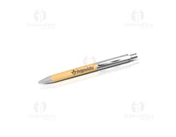 Caneta de metal e bambu: ideal para escrita suave e durabilidade. Perfeita para uso no escritório, escola ou negócios. Com