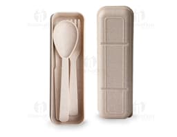 Kit Talheres 3 Peças - Conjunto de talheres de alta qualidade para refeições saudáveis. Feito de plástico resistente, fácil