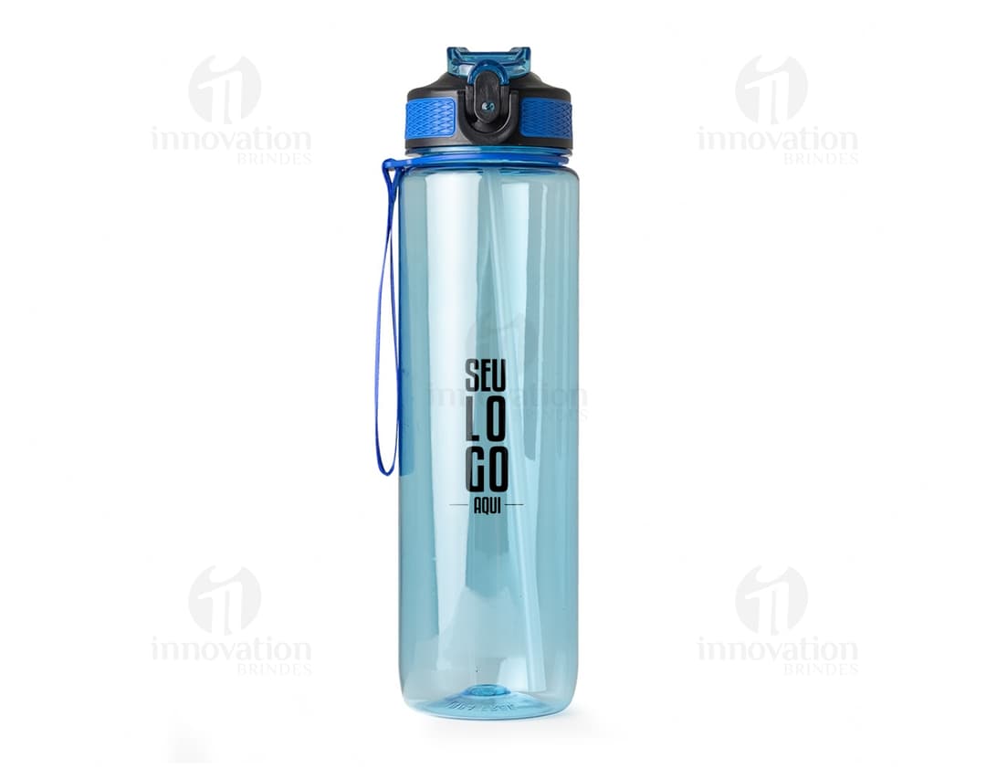1-liter plastic squeeze bottle containing clear liquid. The bottle is made of colorful plastic in yellow and includes an