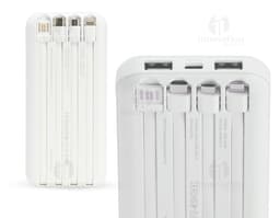 Power bank com capacidade de 10.000mAh com tecnologia de indução, ideal para carregar dispositivos eletrônicos como