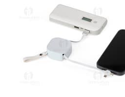 Cabo USB retrátil 4 em 1 para facilitar a sua vida digital. Conecte-se com praticidade e eficiência em qualquer lugar. Com