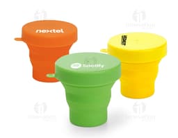 Copo Retrátil de Silicone 150ml - Prático e sustentável, ideal para seu dia a dia. Feito de silicone, leve e compacto para