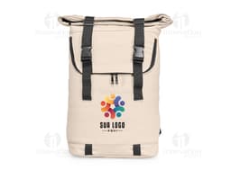 Mochila de couro sintético de 34 litros, moderna e elegante. Perfeita para viagens, trabalho ou uso diário. Ideal para