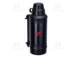 1250ml thermal bottle in black, with a screw cap and modern design.