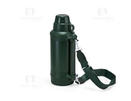 1250ml thermal bottle in black, with a screw cap and modern design.