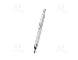 Metallic Touch Anti-Stress Stift in Silber mit Touchscreen-Spitze und elegantem Design.