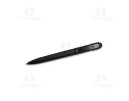 Colorful plastic pen on a white background.