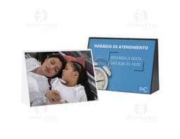 Expositor porta retrato A5 para web sites, templates e cartões de negócio. Ideal para exibir fotos ou cartões em papel em