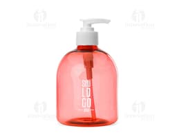 Transparent plastic bottle of 480ml.