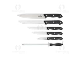 BBQ Set 7 Pieces in stainless steel with carrying case.