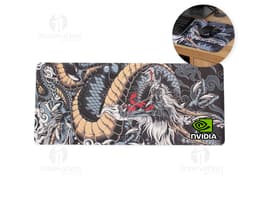 Polyester desk pad for desk protection.