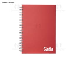 Notebook planner com capa em PU, espaçoso e vazio para anotações e organização. Perfeito para trabalho ou estudo, com design