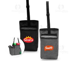 Borsa in poliestere PVC mélange, attrezzatura per comunicazione e stoccaggio. Realizzata in pelle e carta, con manico e