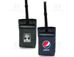 Borsa in poliestere PVC mélange, attrezzatura per comunicazione e stoccaggio. Realizzata in pelle e carta, con manico e