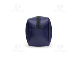 Nécessaire de poliéster preta, estilo moderno e elegante, vazia e com alça de mão. Acessório de moda para armazenar objetos