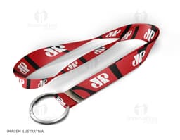 Cordón con aro 140 cm x 1,5cm - Accesorio moderno y práctico para uso en oficinas y eventos. Hecho de material resistente y