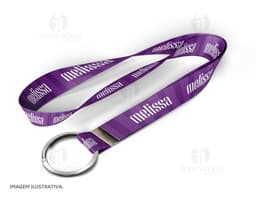 Cordón con aro 140 cm x 1,5cm - Accesorio moderno y práctico para uso en oficinas y eventos. Hecho de material resistente y