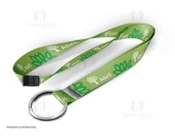 Cordão para crachá com trava 85cm x 1,5cm - Prático e moderno para o seu negócio. Mantenha a sua identificação sempre segura