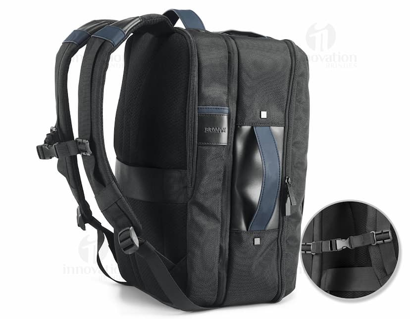 Mochila DYNAMIC urbana dualidade sacola preta e cinza, ideal para uso urbano e versátil.