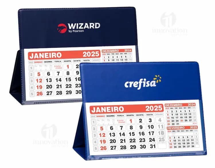 Régua 30cm com calculadora e calendário.