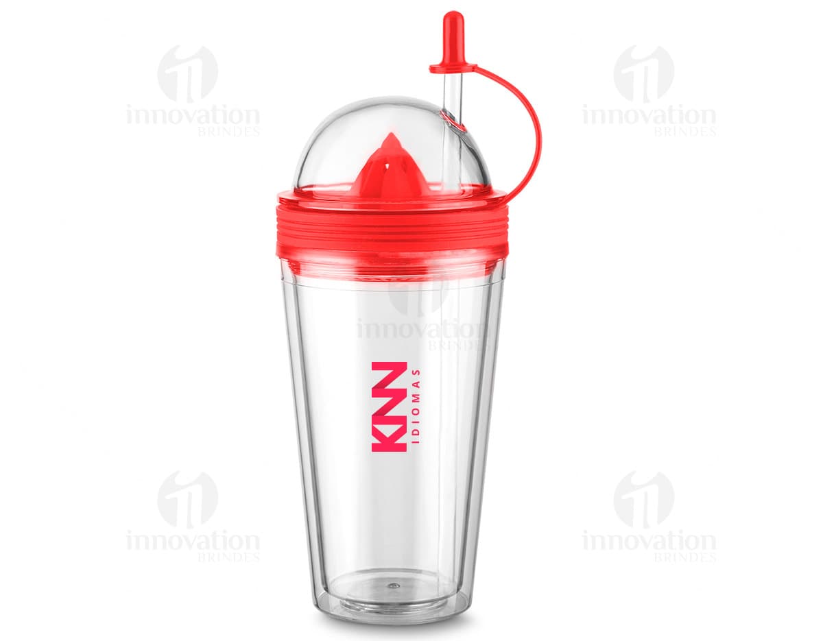 Copo dobrável de silicone de 400ml para viagem.